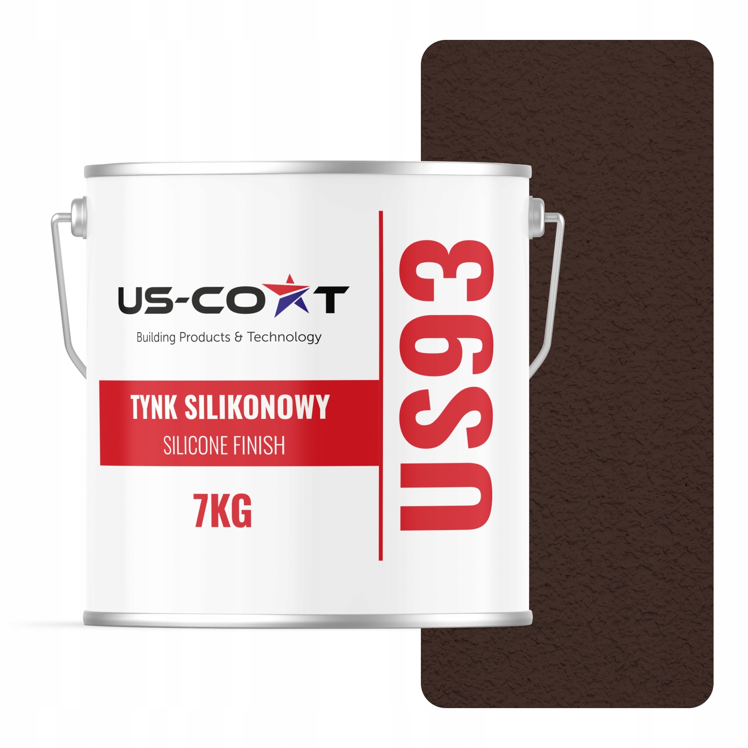 Silikónová Omietka Čokoládová Bronz RAL8017 7KG Baranek Granulácia 2.0 mm