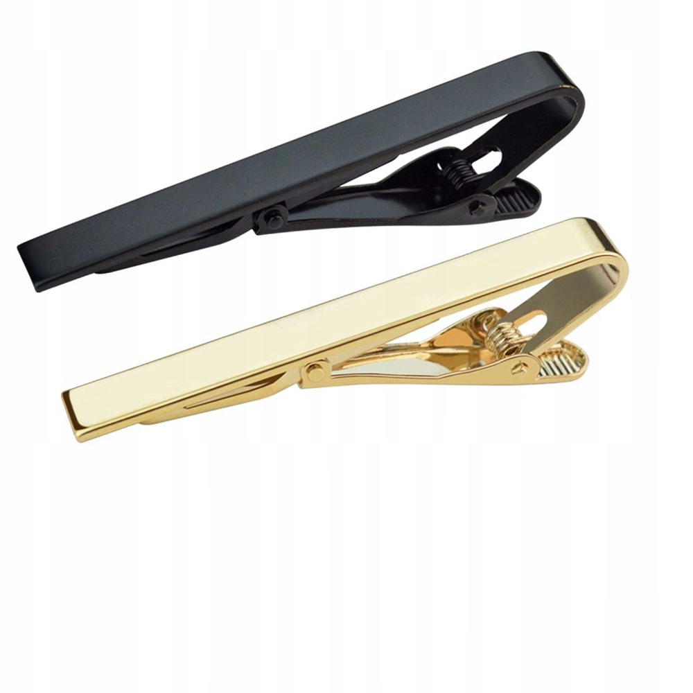 ELEGANCKA SPINKA do KRAWATA - KOLOR TYLKO ZŁOTY I CZARNY