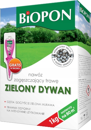 

Biopon zielony dywan nawóz zagęszczający trawę 1kg