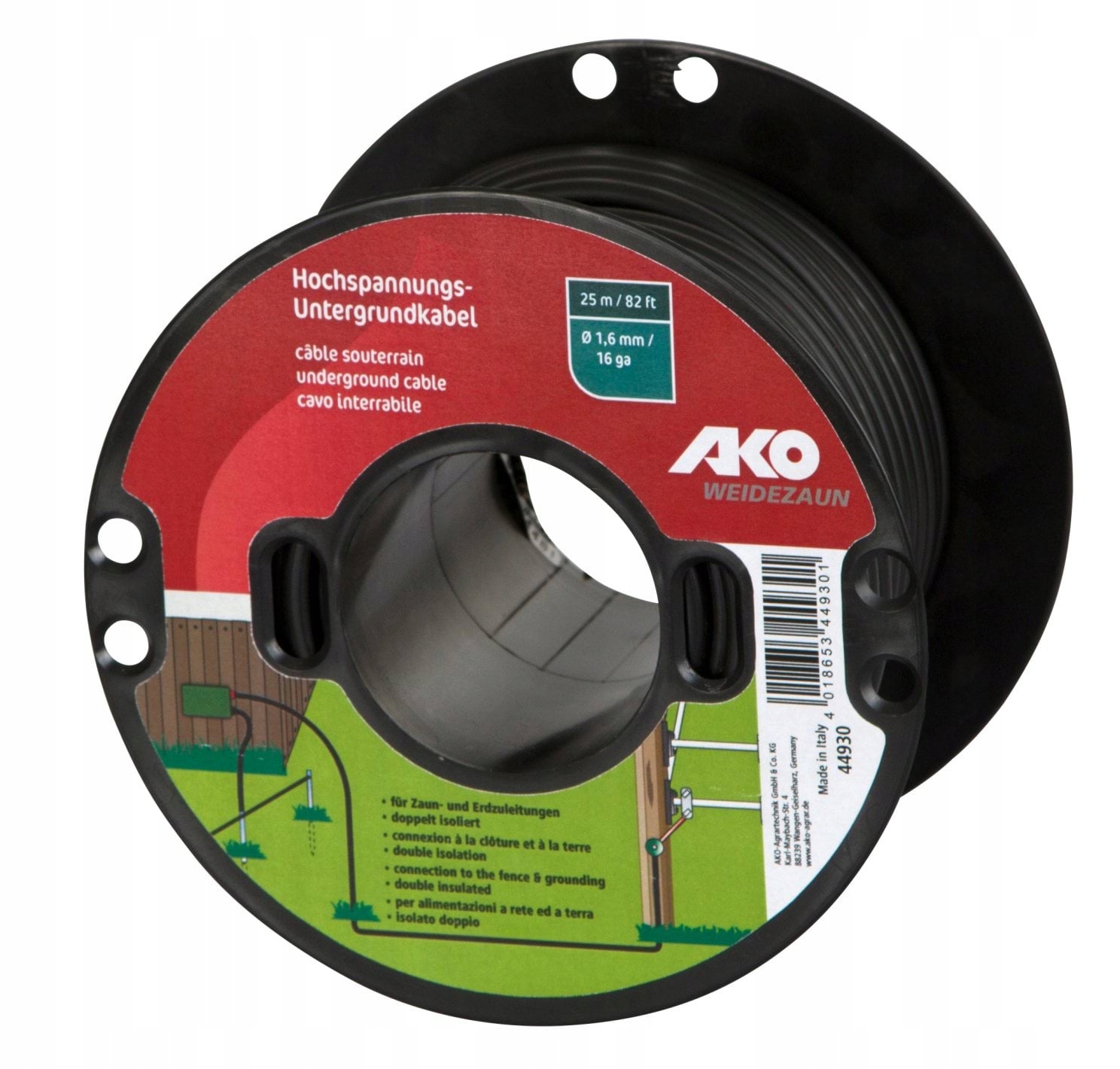 Podzemní Kabel Vysokého Napětí Premium 50 m x 2,5 mm Měděný Ako