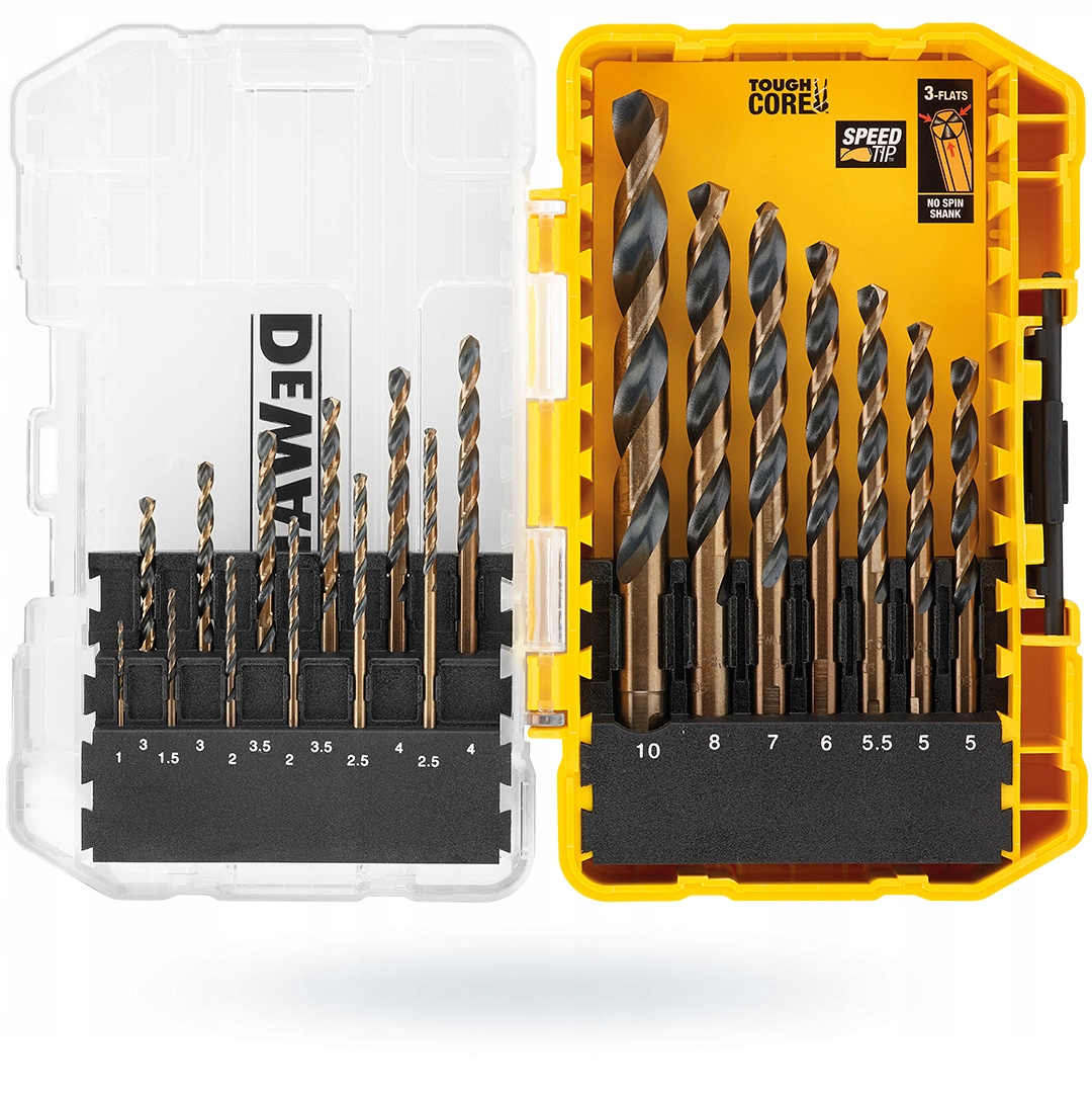 

Dewalt Zestaw Wierteł Do Metalu 19 Części DT70728