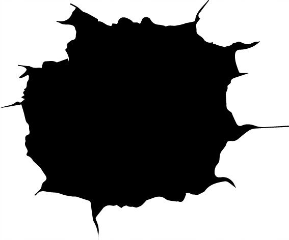 

Naklejka na auto samochód Dziura