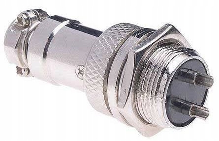 Gniazdo + wtyk na panel, C091 (GX16), 2 pin Producent bez marki