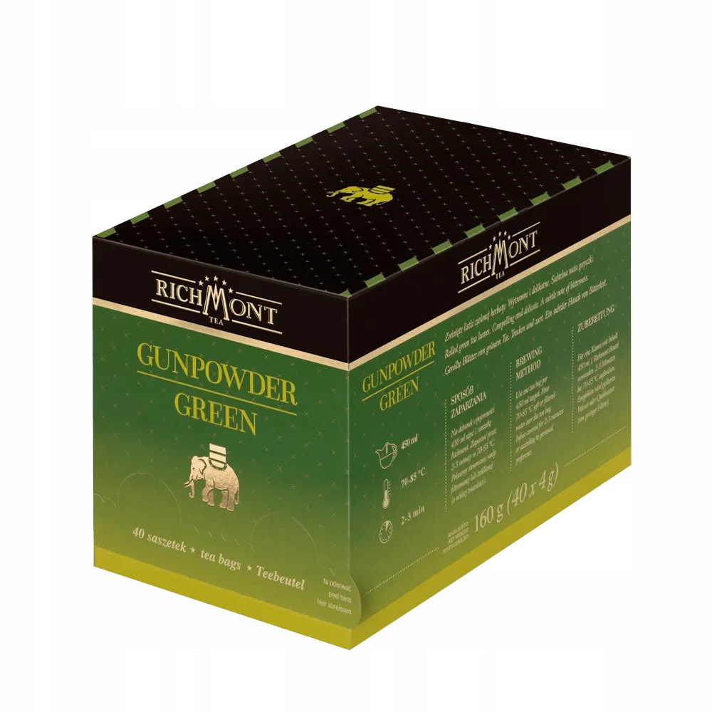 Zielona Herbata Richmont Gunpowder Green 40 Saszetek