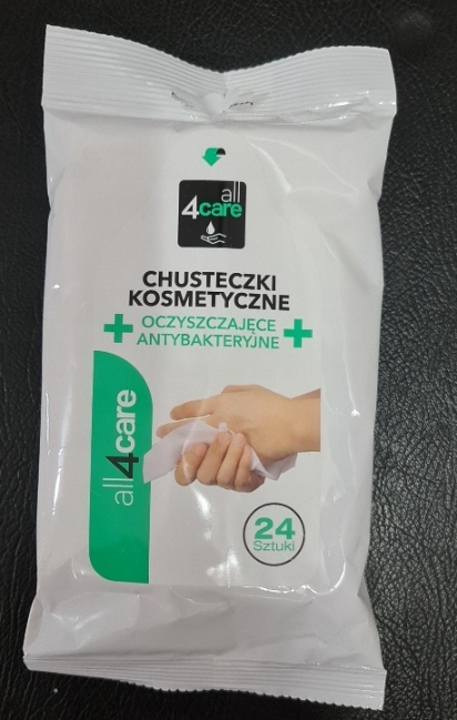 

all4care chusteczki kosmetyczne antybakteryjne