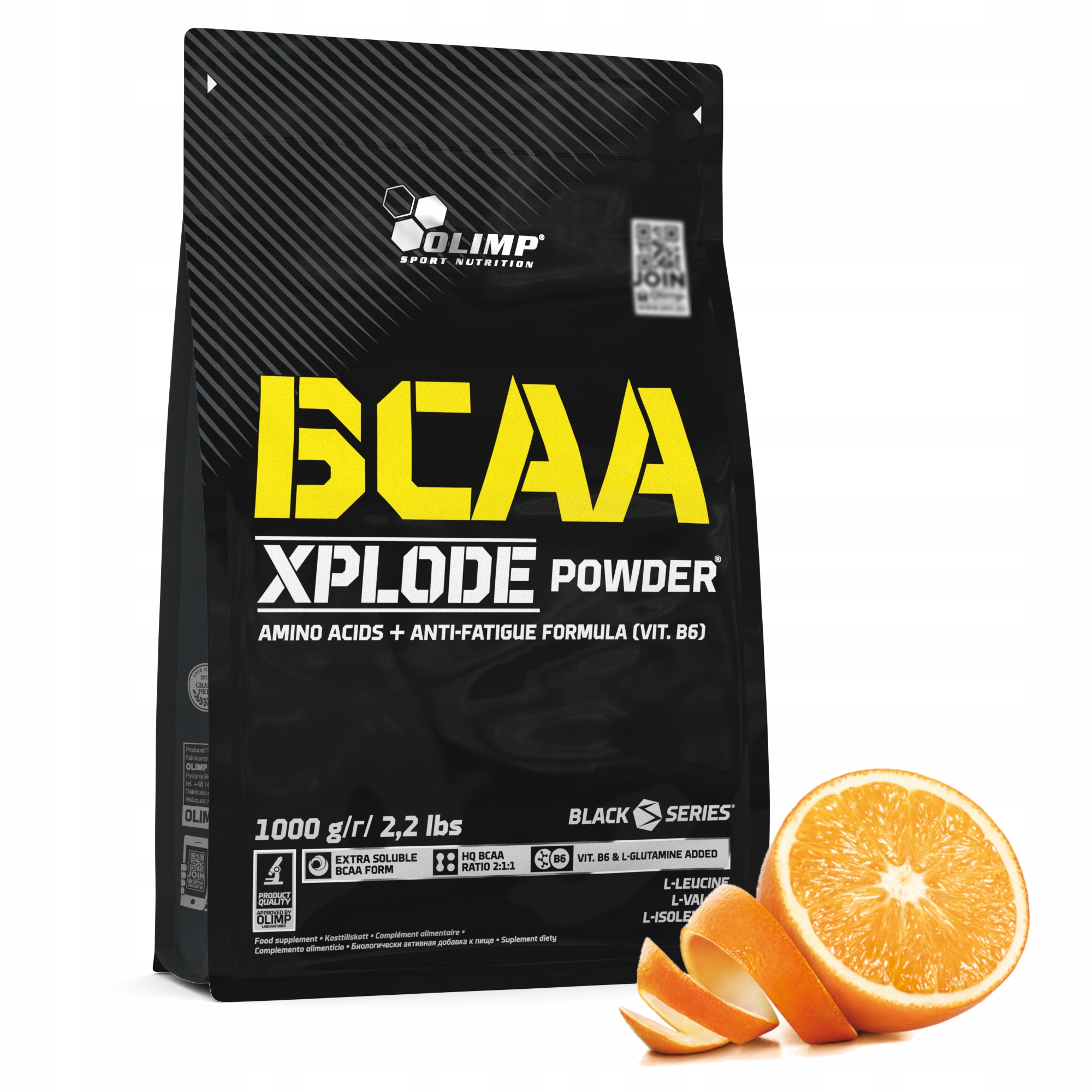 Olimp Bcaa Xplode 1000 g G-force Xtra Aminokyseliny Oranžový