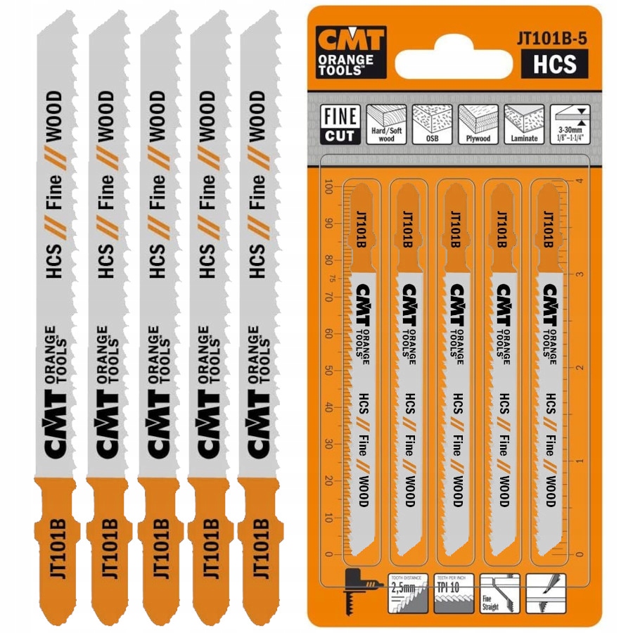 

Brzeszczoty do drewna 75x100mm 5szt Cmt JT101B-5