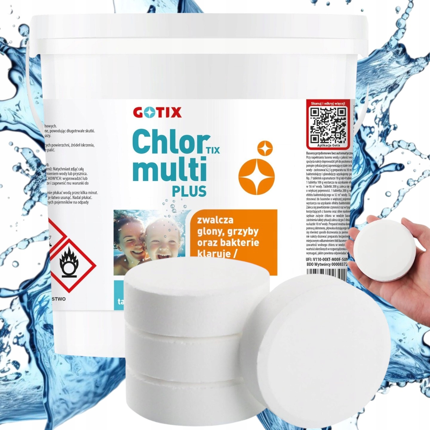 Chlor do Basenu Tabletki Multifunkcyjne Jacuzzi -5kg 200g Chemia Basenowa