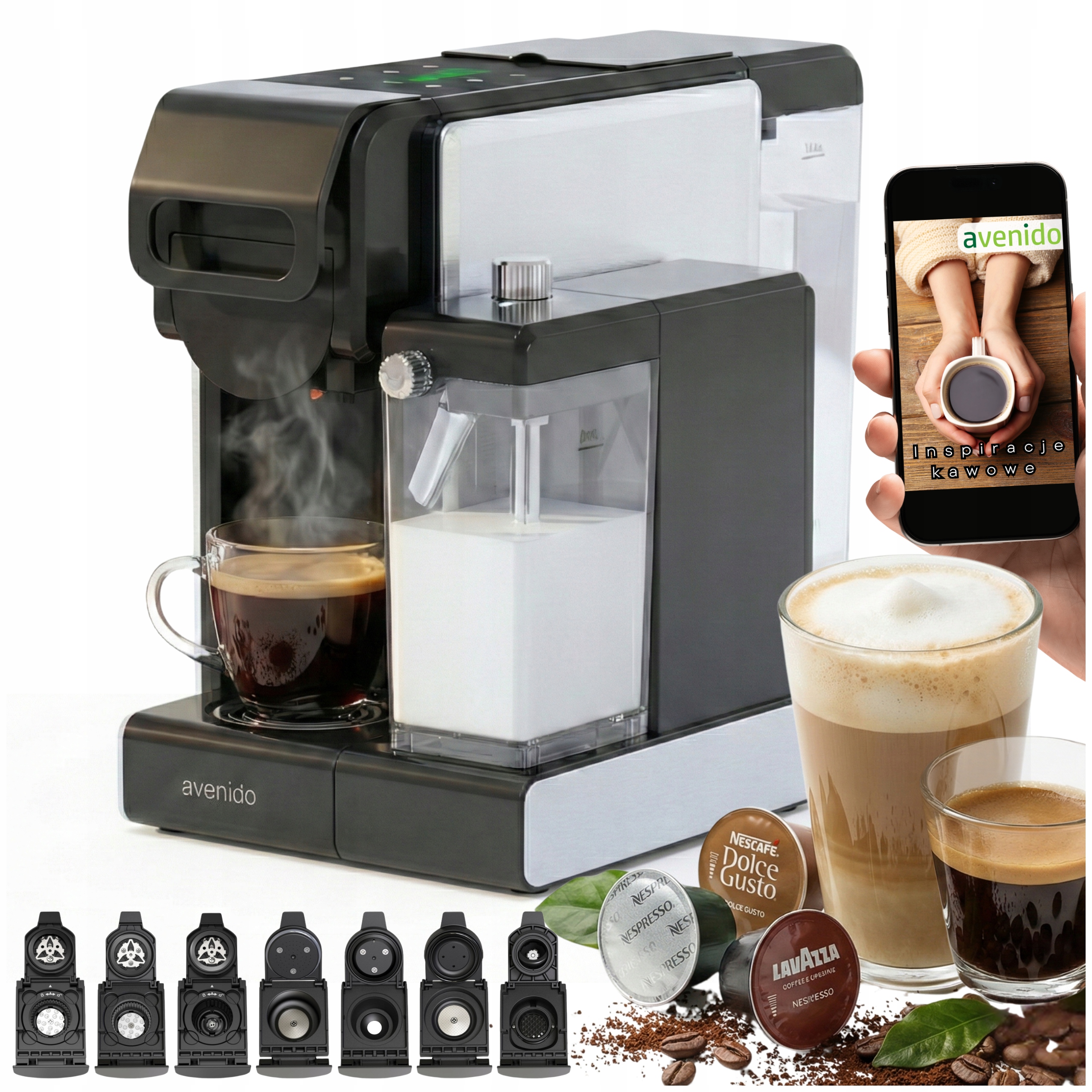 Kávovar Na Kapsle Mléko Nespresso Dolce Gusto Tchibo Caffissimo