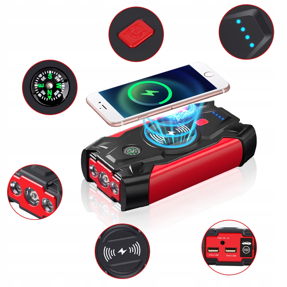 JUMP STARTER CAR BOOSTER ROZRUCH POWERBANK Brand Baseus