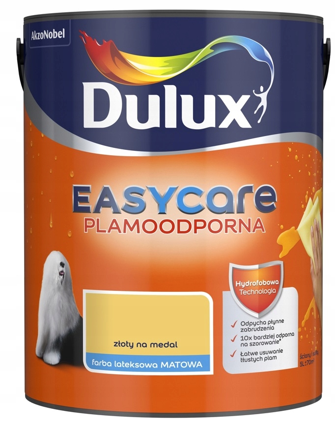 

Farba Dulux Easycare- złoty na medal, 5l