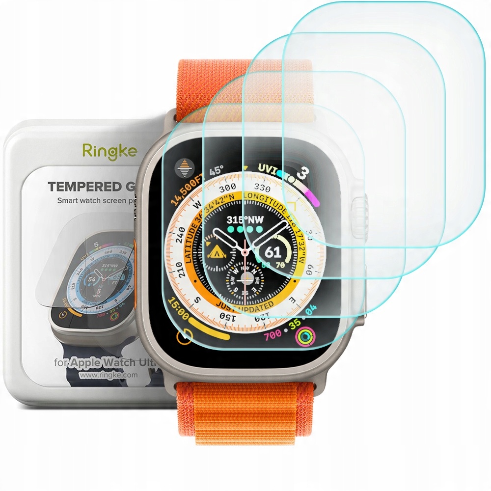 

Ringke Komplet 4 x Szkło Na Apple Watch Ultra 49MM