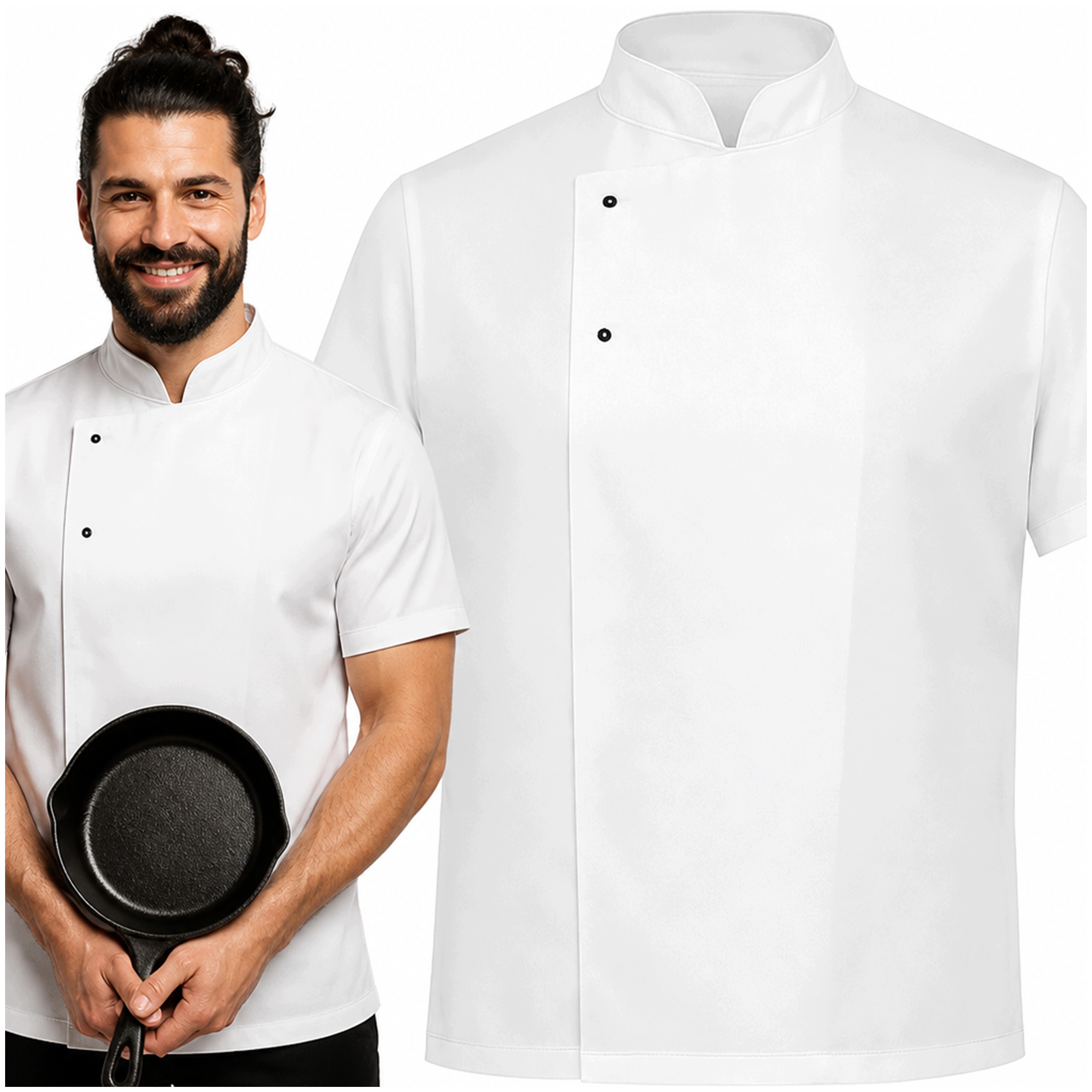 Bluza Kucharska Męska Odzież Gastronomiczna Premium Kitel Gastronomiczny 42