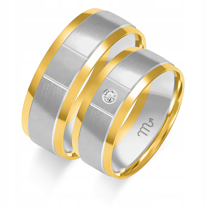 Prsten z bílého zlata pro svatba 585, rok 8 9 10, svatební prsten pro nevěstu