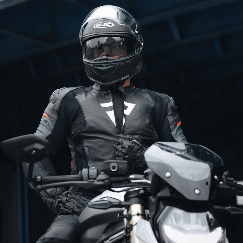 Rebelhorn Veloce Black/Grey/Red Kurtka Skórzana Rozmiar 62