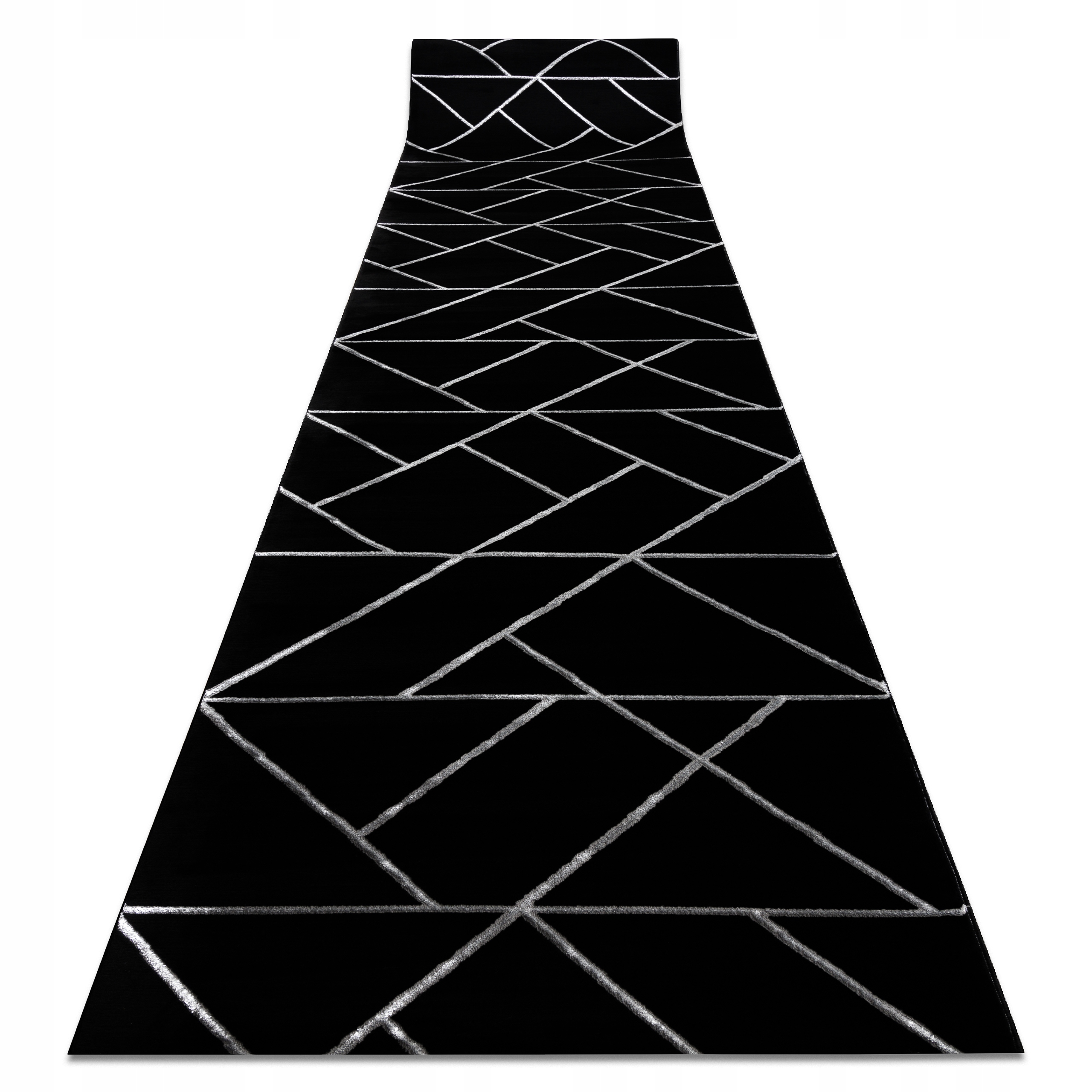 

Stylowy Chodnik 80 cm Geometryczny czarny ^*Q3713