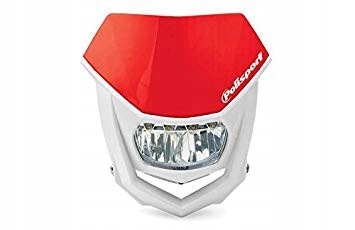 Polisport Predná Univerzálna Lampa Halo S Led Žiarovkou, Farba Čer