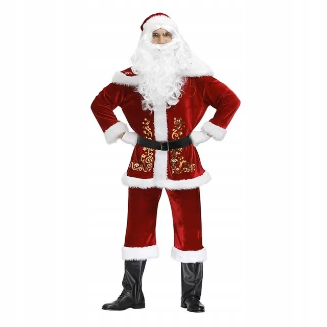 Kostým svatého Mikuláše pro dospělé 3 XL Deluxe Velvet