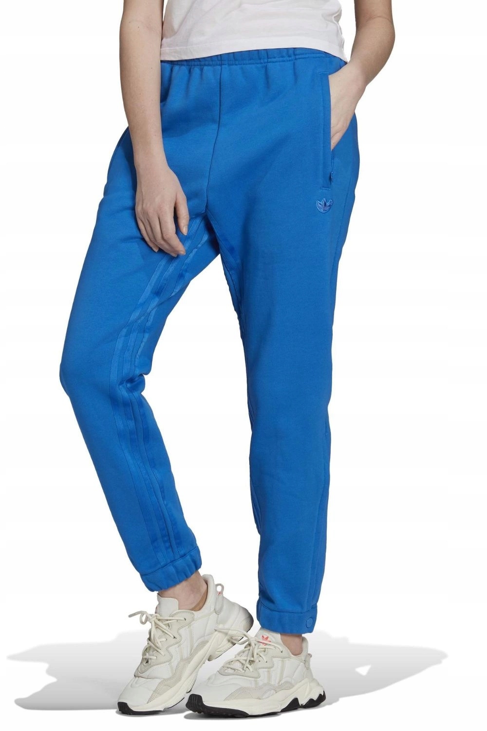 Dámské kalhoty Adidas Side Slide sportovní teplákové joggery z bavlny 34/XS