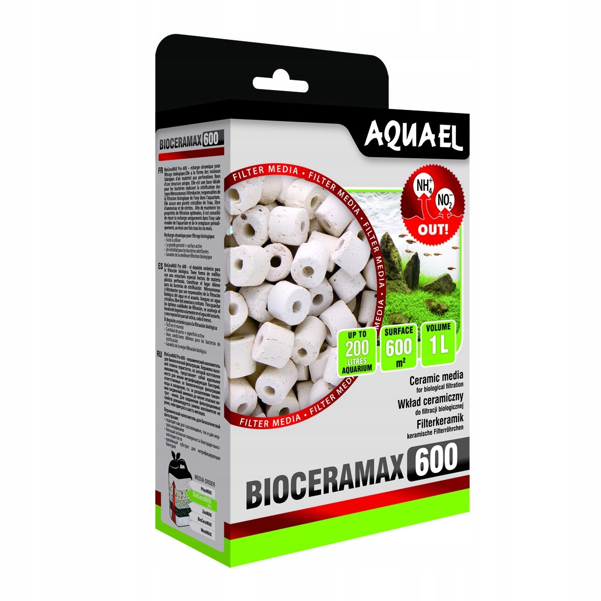 

Wkład Ceramiczny Aquael Bioceramax Pro 600 1L