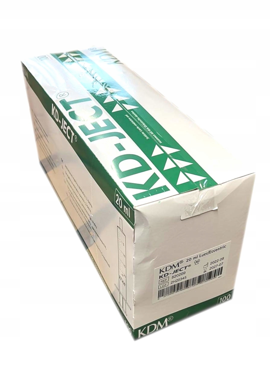 

Strzykawki Kd-ject 2-częściowe 20ml 100 sztuk Kdm