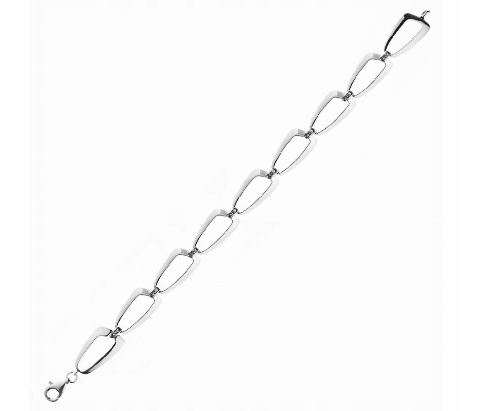 Stříbrný náramek Ag 925 s zirkonem SG-223-BR-S