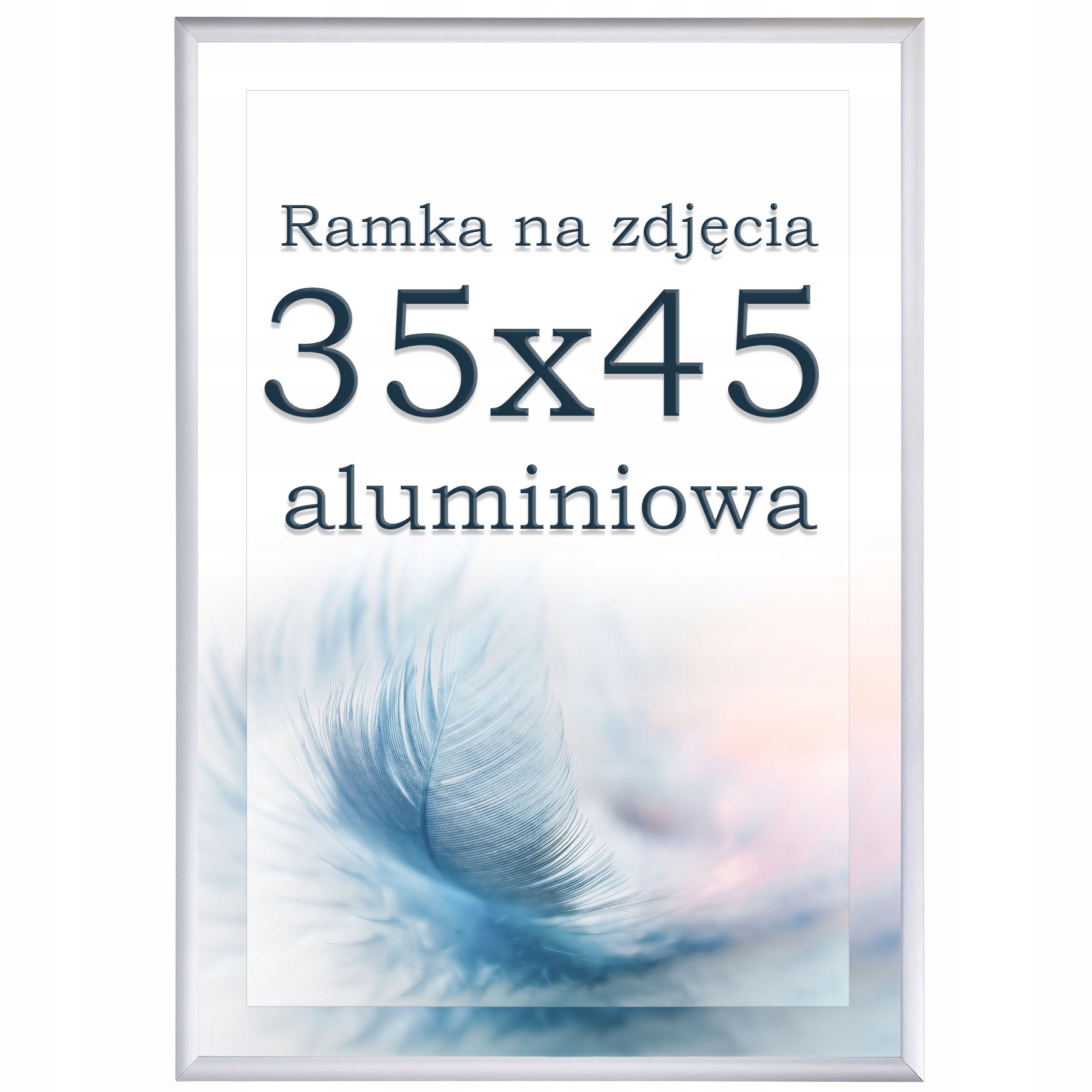 

Ramka 35x45 aluminiowa srebrna ramki na zdjęcia