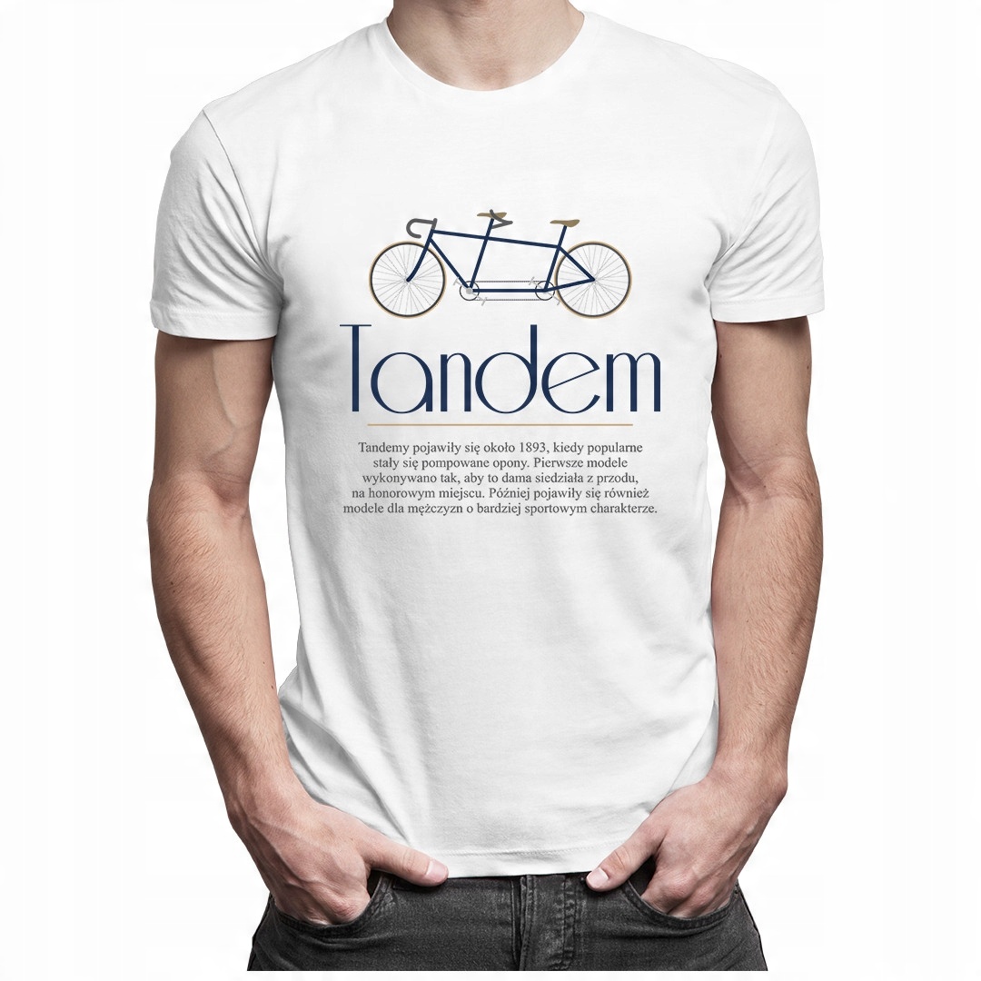 

Tandem - prezent dla rowerzysty koszulka rowerowa