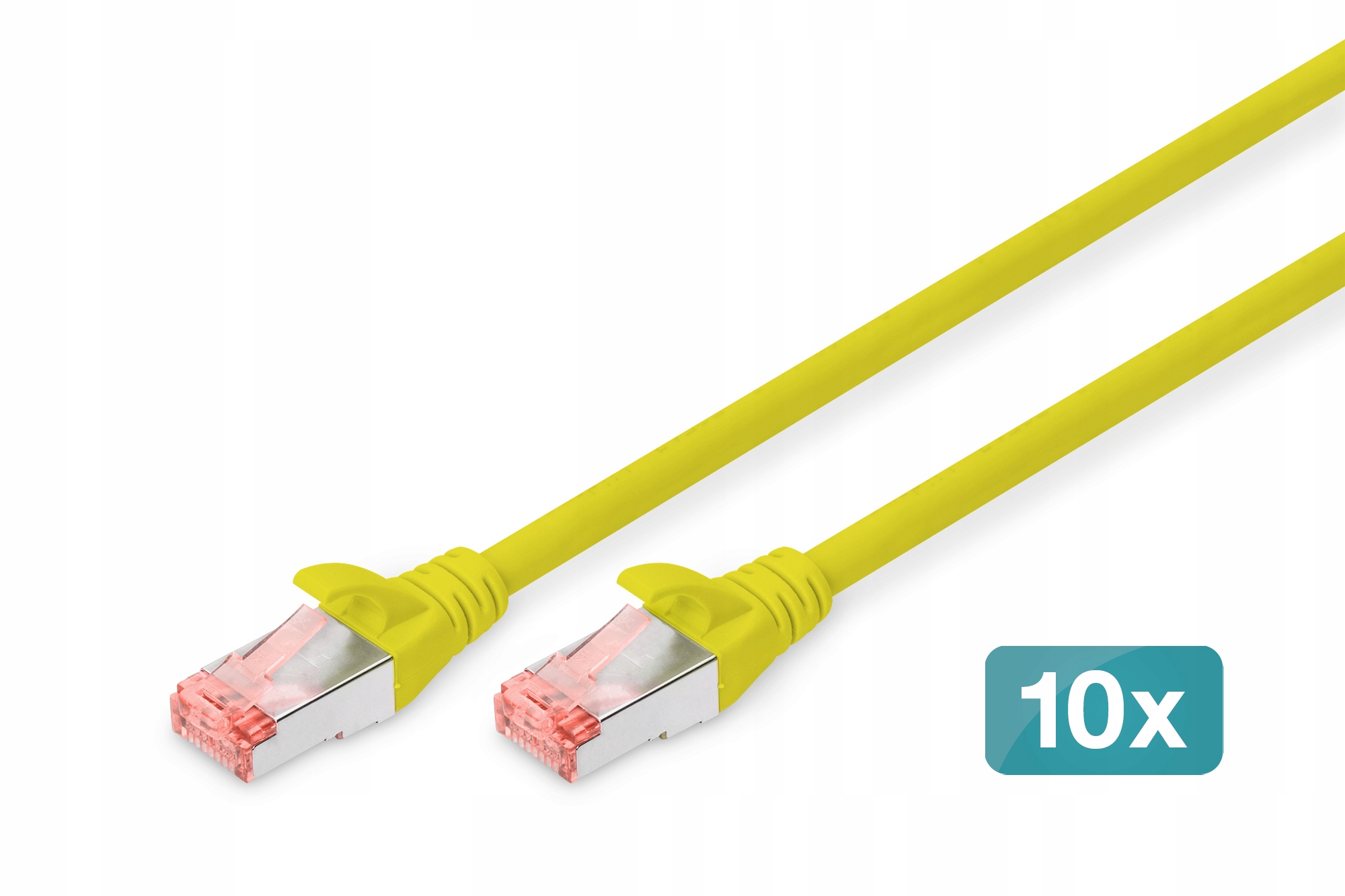 Digitus DK-1644-020-Y-10 kabel sieciowy 2 m Cat6 S/FTP (S-STP) Żółty
