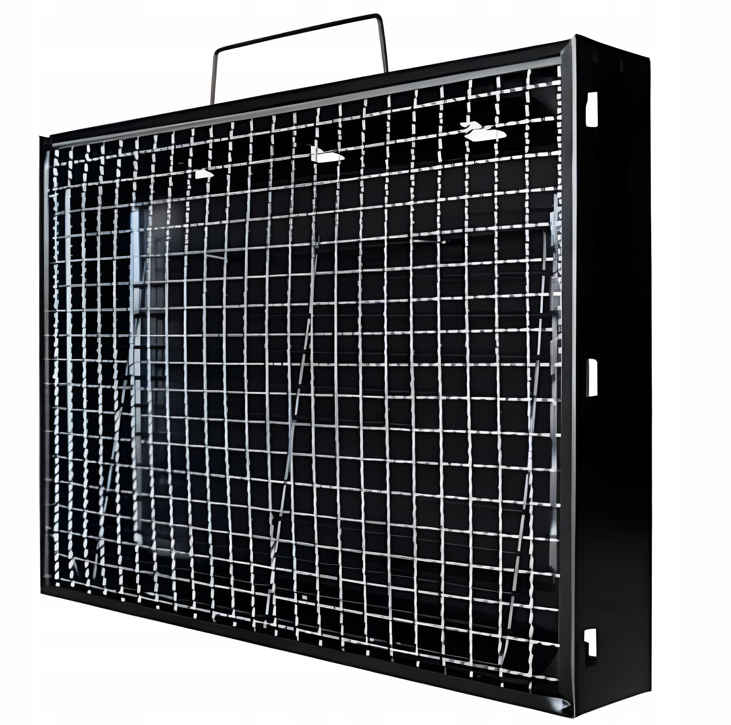 GRILL SKŁADANY TURYSTYCZNY WALIZKA PRZENOŚNY OGRODOWY WĘGLOWY + SZCZYPCE Wysokość grilla 20 cm