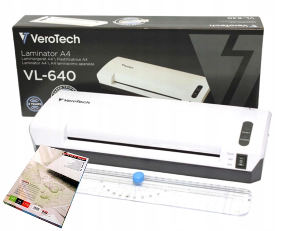 MEGA LAMINATOR A4 LAMINARKA + GRATIS 100 FOLII PRO