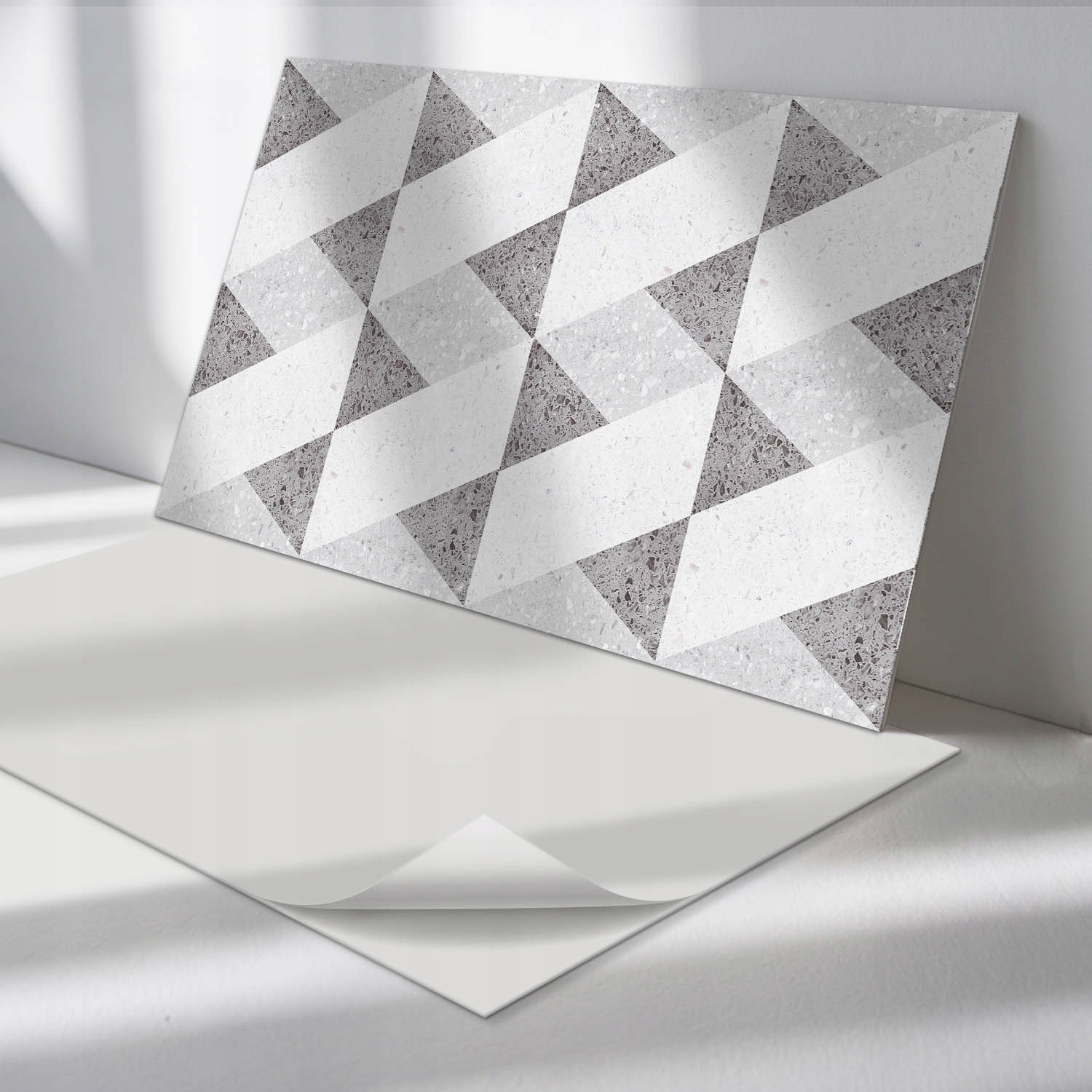 Balíček nástenných vinylových panelov Geometria v kontrastoch 6 ks 60x30 cm