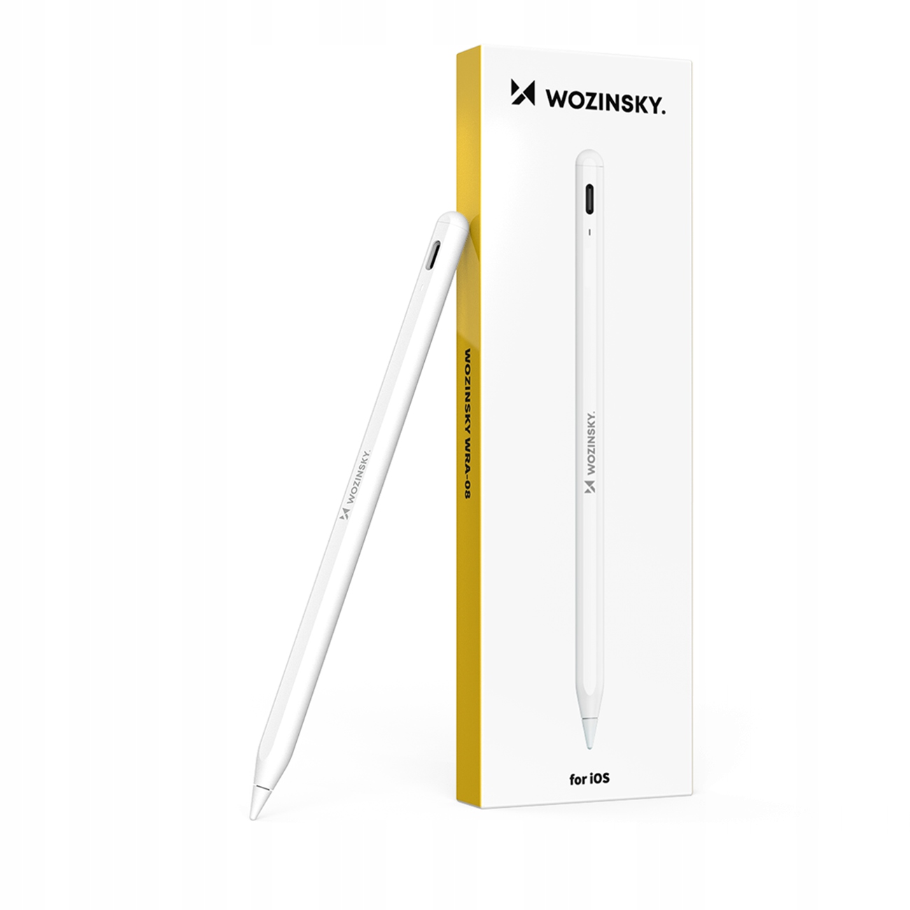 Dotykové Pero stylus WRA-08 pro Apple iPad 2018-2025 Usb-c bílý