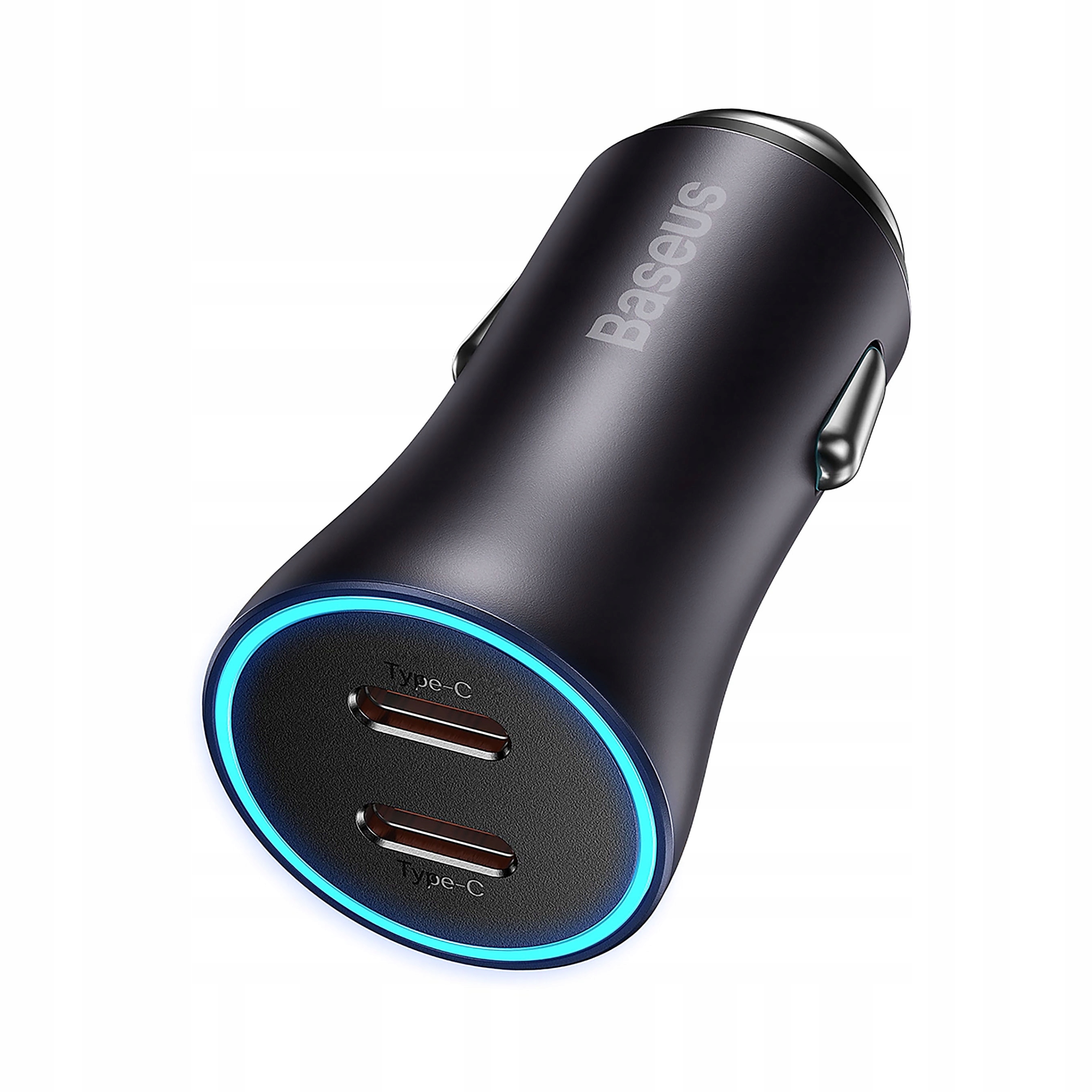 Baseus Golden ładowarka samochodowa 2x Usb-c 40W szary