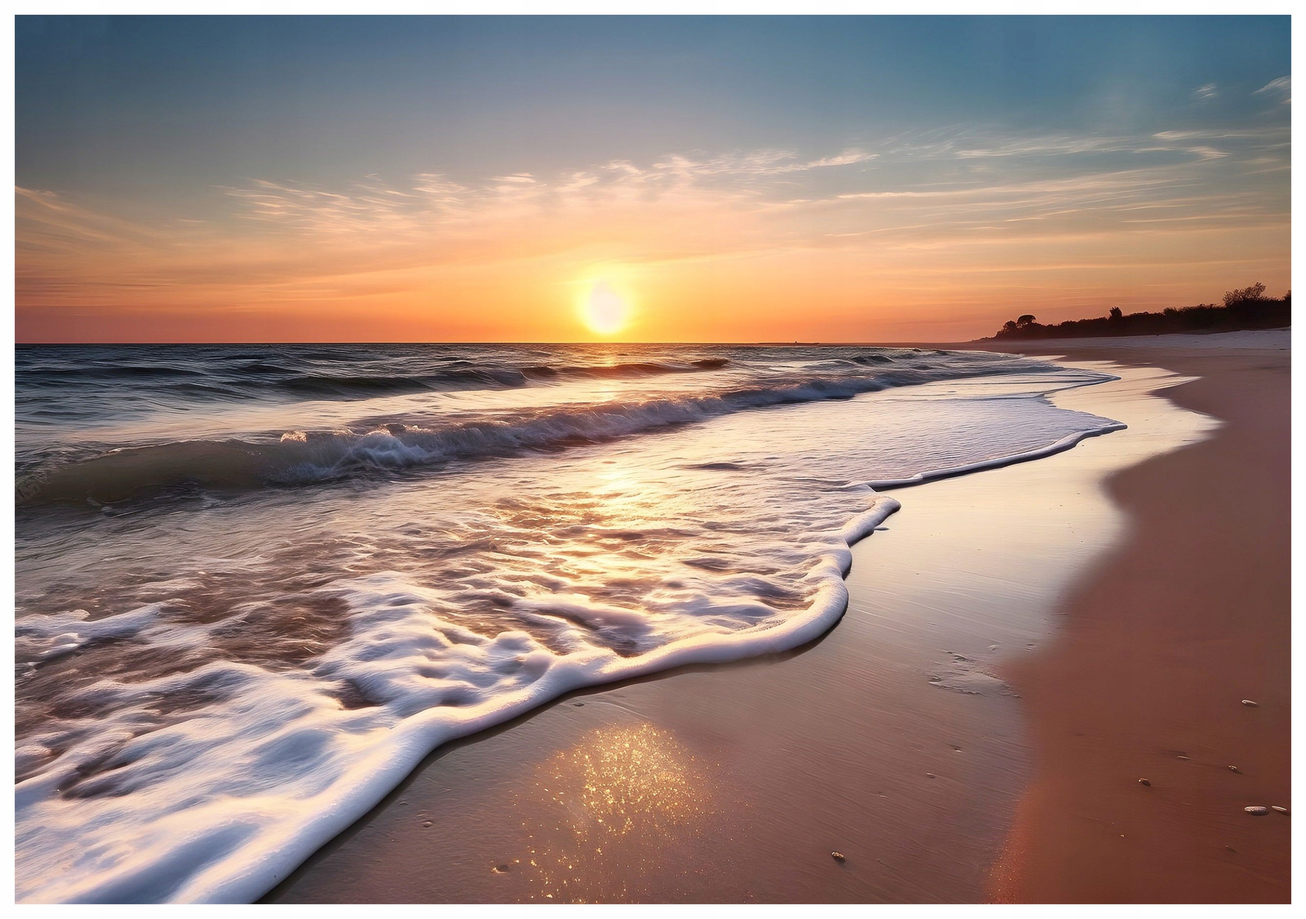 Vliesová fototapeta Morský vánok vlny pláž krajina 368x254 lepidlo