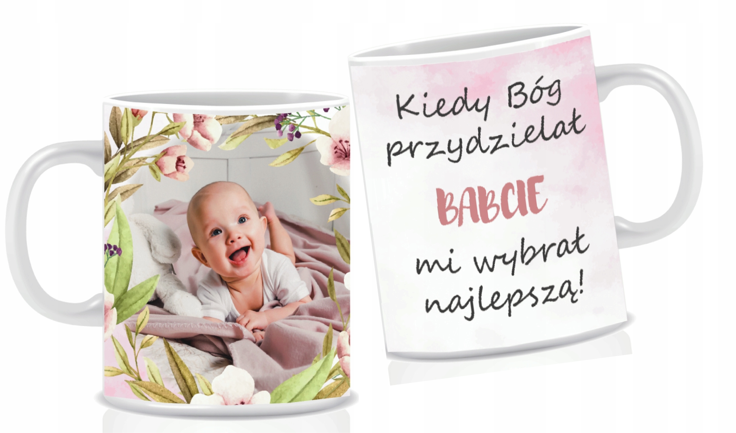 

Kubek ze zdjęciem Dzień Babci Podziękowanie