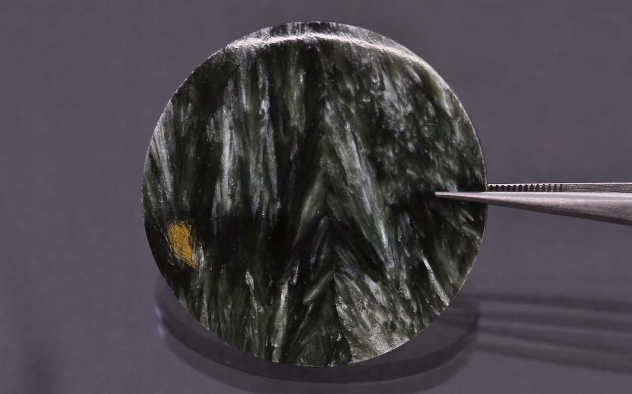 Serafinit deska konvexní kulatá fi 38 mm