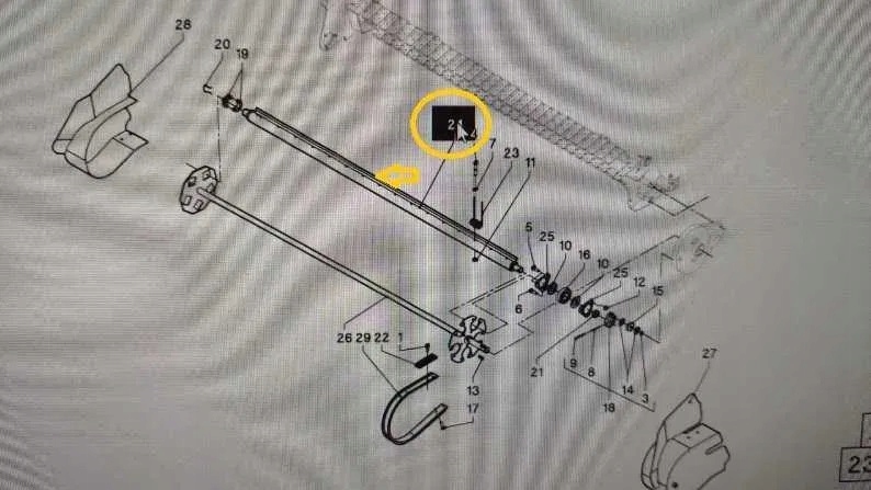 VF16619736 - Пресс-ось Vicon RV1601 RV1901 Lb12100 Lb12200 Origi