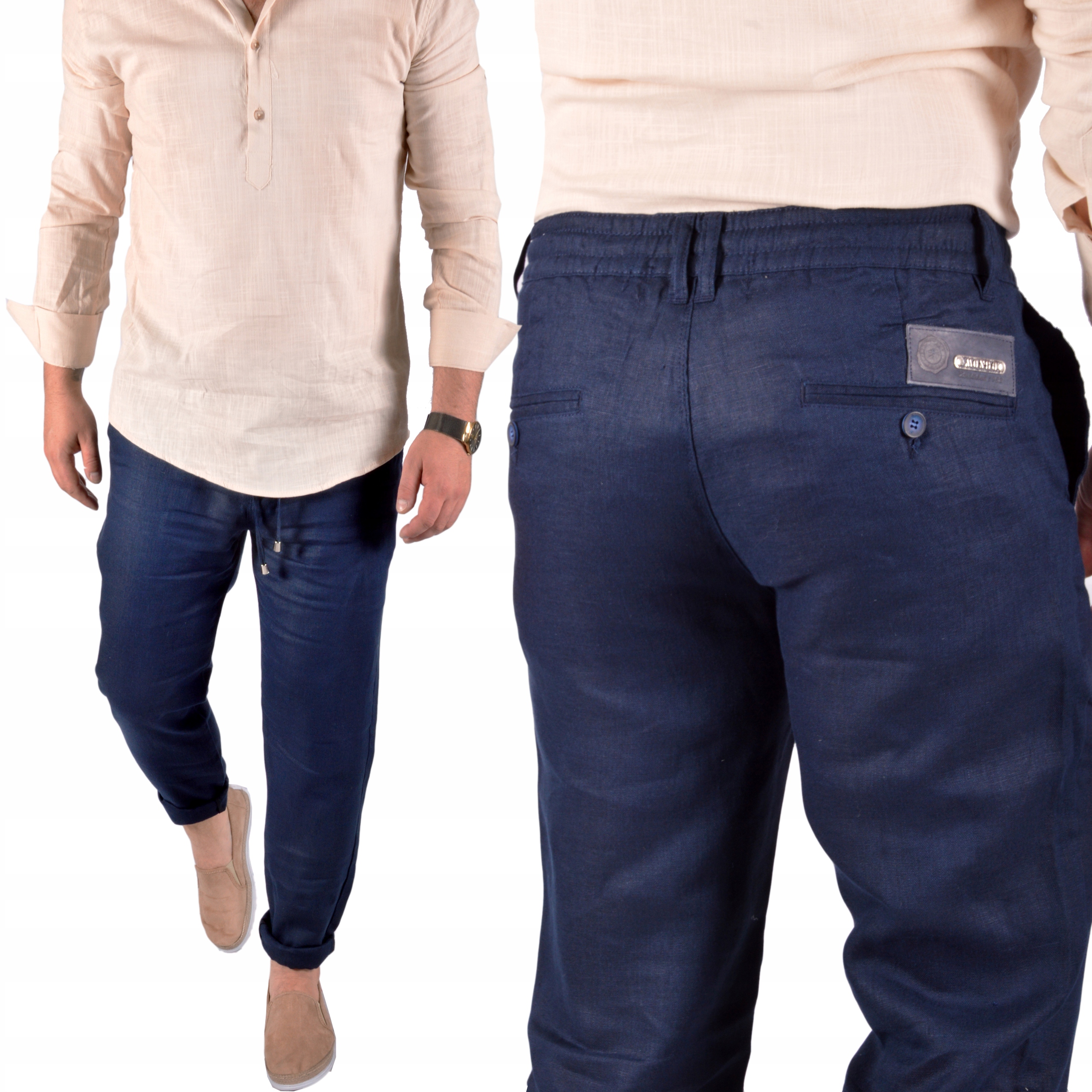 Pánské lněné kalhoty Mondo Casual Limited Len