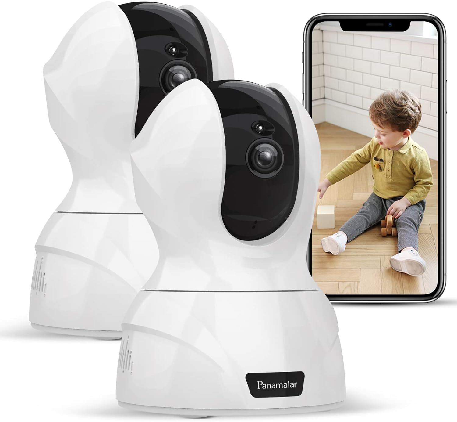 Ip kamera Sada 2ks 3MP 350° Fhd Lan WLAN/Alexa/2-cestné audio/noční vidění