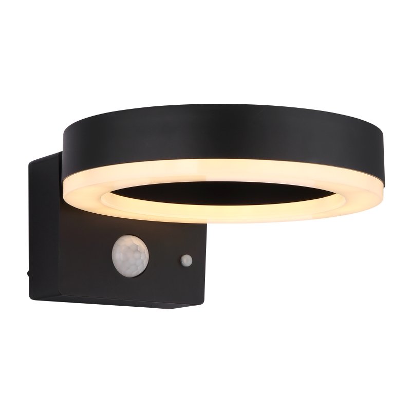 Solárna Led lampa so snímačom pohybu Solar 6W čierna Globo