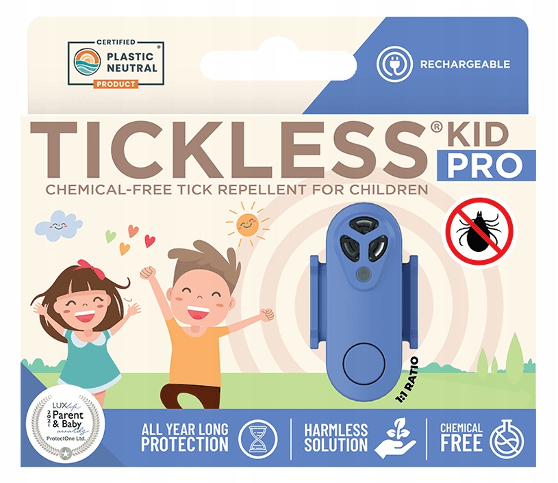 Tickless Pro Kid Účinná ochrana pred kliešťami, pre deti proti kliešťom