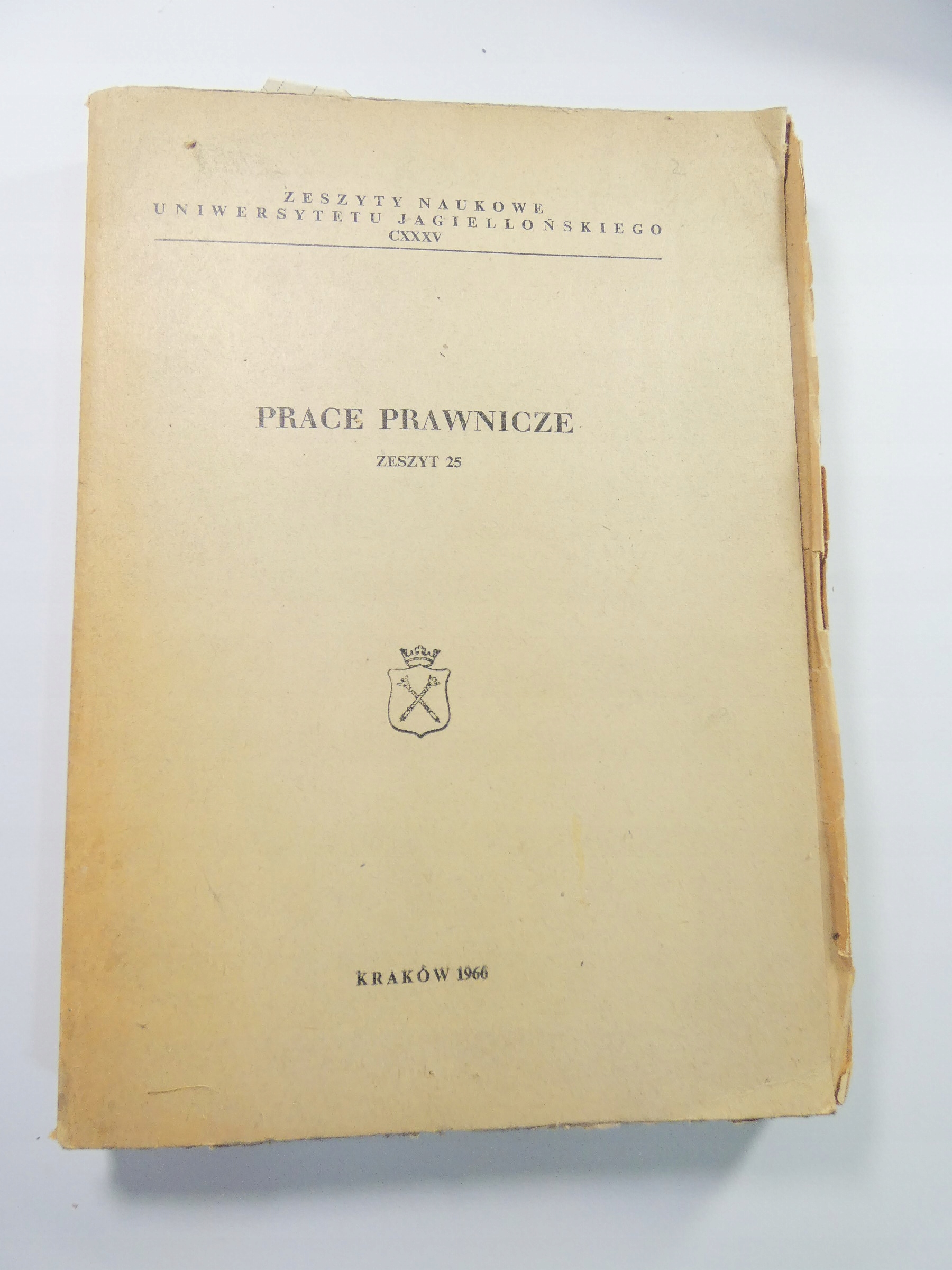 PRACE PRAWNICZE UJ ZESZYT 25 GRZYBOWSKI 1968