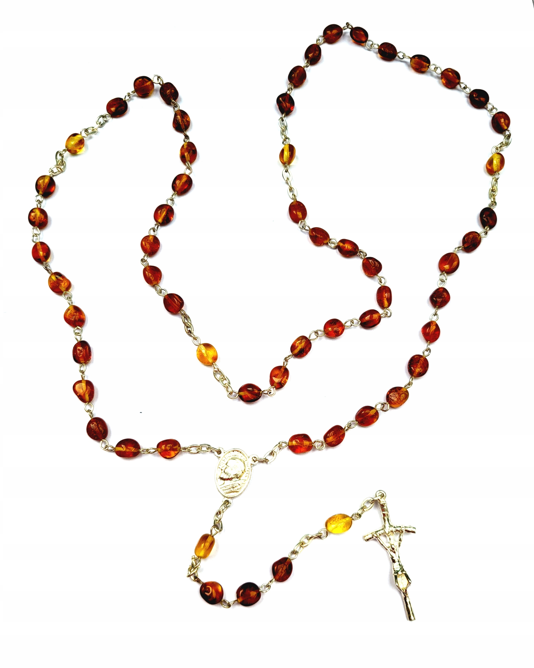 Růženec Z Jantaru Orginál Svaté Přijímání Certifikát