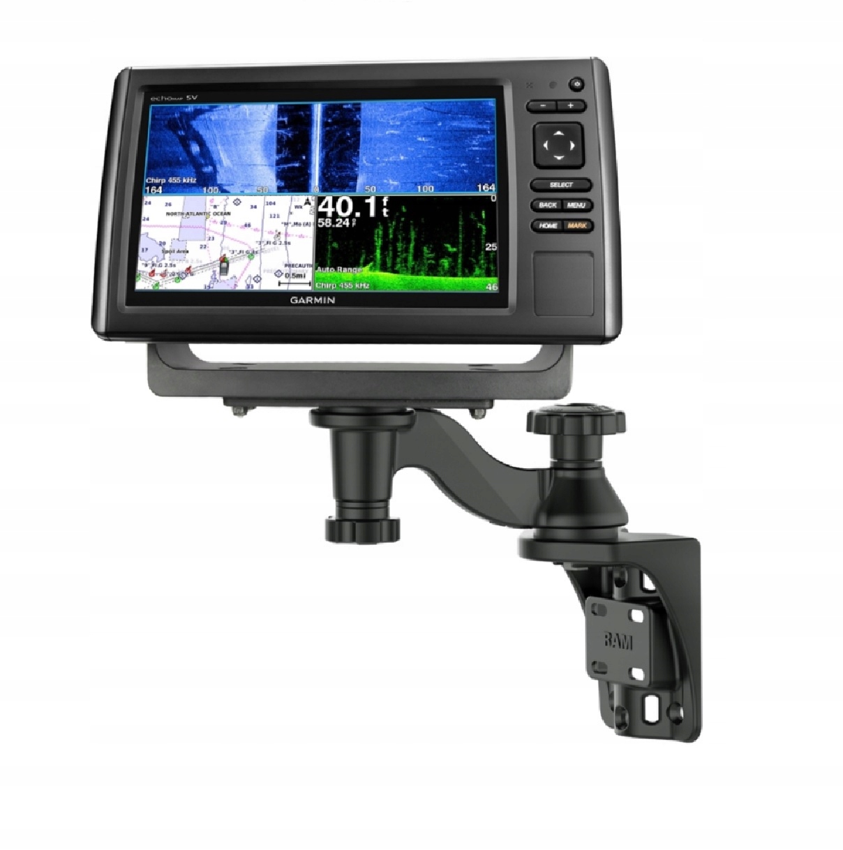 Držák Sonaru S Otočným Ramenem, Vertikální Upevnění Rámu 109VU