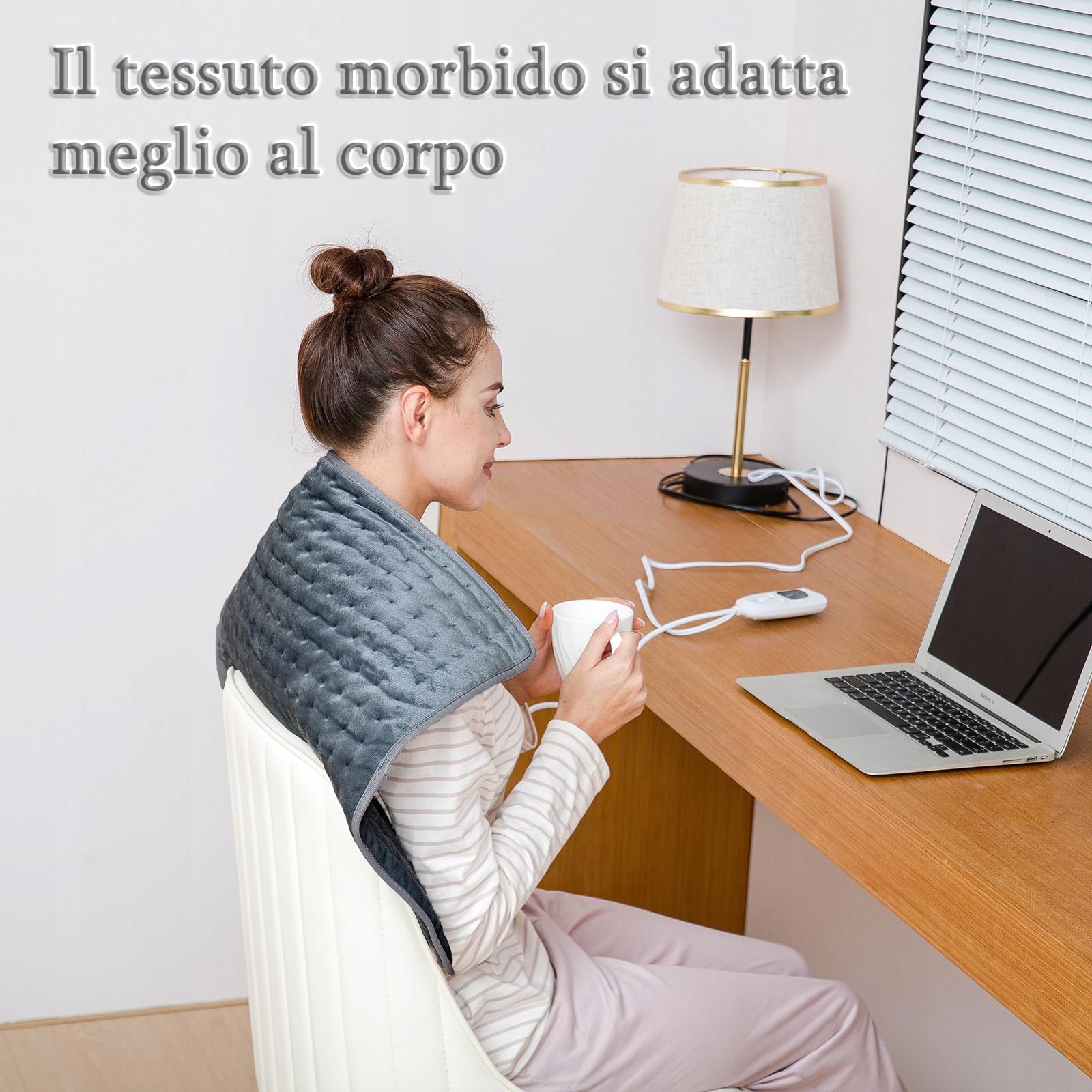 Letitwell Elektryczna Poduszka Grzewcza Na Plecy, Kark, Ramiona i Brzuch — miniatura 2