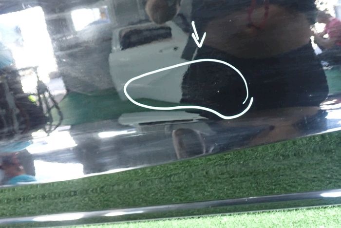 AUDI A8 LONG 18- door left rear. rear part