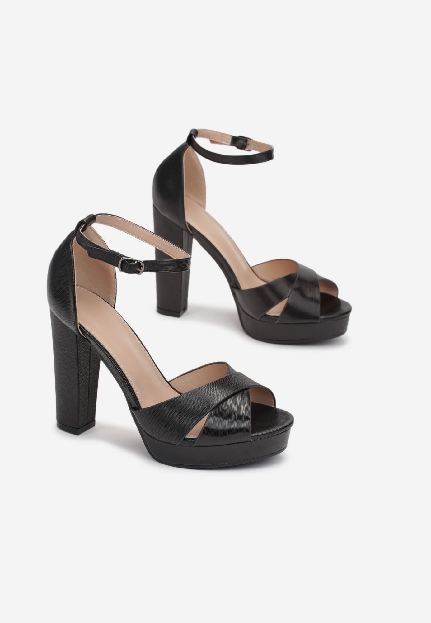 

Renee Czarne Sandały damskie 36 Metaliczny