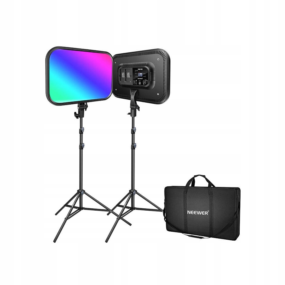 Zestaw studyjny Neewer RGB168 RGB LED, dwie lampy 60W 2500-8500K + statywy