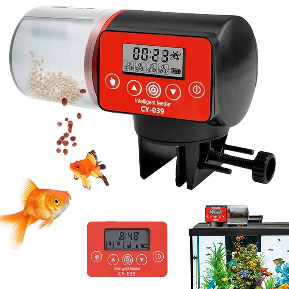 Automatické Krmítko Pro Ryby 200 ML S Časovačem, Přesné Ovládání Akvária